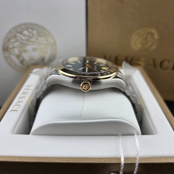 Versace Men's Hellenyium Watch Green Dial NWT - Picture 9 of 10